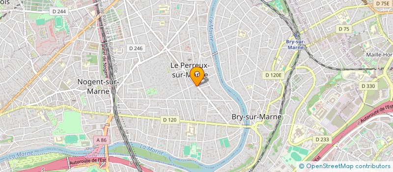 localisation de l'entreprise SCI YALOU  LE PERREUX-SUR-MARNE