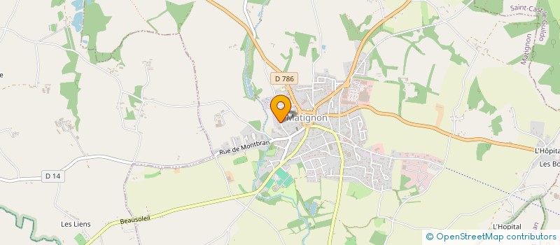 localisation de l'entreprise SCI YALOU  MATIGNON