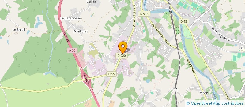 localisation de l'entreprise SCI YALOU à ARGENTON-SUR-CREUSE