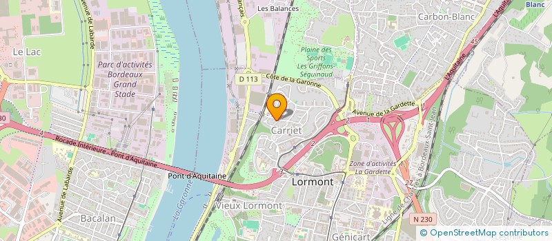 localisation de l'entreprise SCI YALVAC  LORMONT