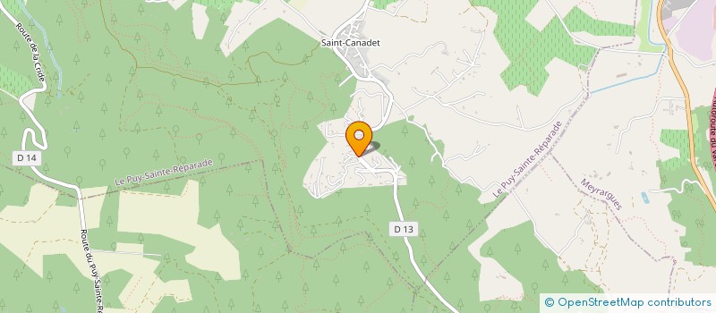 localisation de l'entreprise SCI YAM  LE PUY-SAINTE-REPARADE