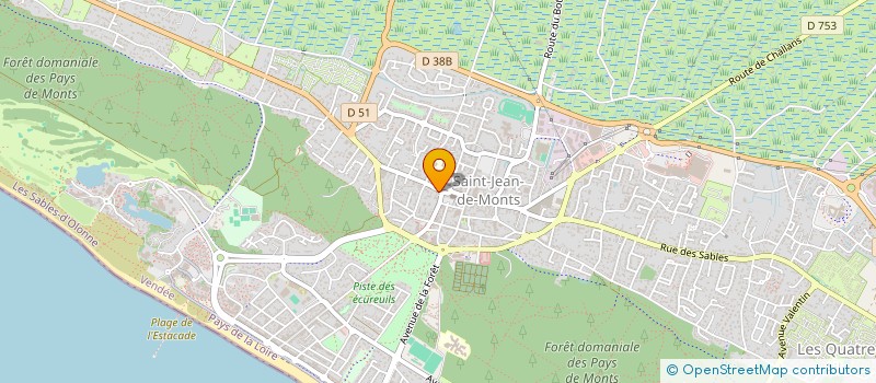 localisation de l'entreprise SCI YAM'S  SAINT-JEAN-DE-MONTS