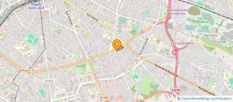 localisation de l'entreprise SCI YAM'S à ANGERS