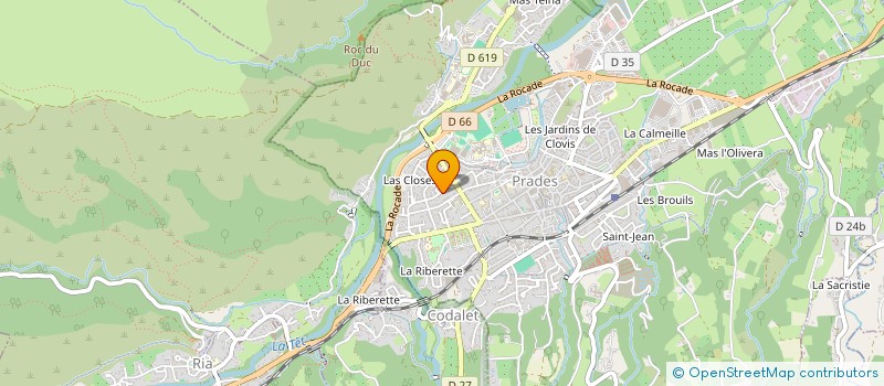 localisation de l'entreprise SCI YAMA  PRADES