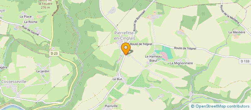 localisation de l'entreprise SCI YAMA  PIERREFITTE-EN-CINGLAIS