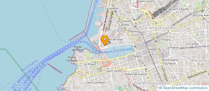 localisation de l'entreprise SCI YAMA  MARSEILLE