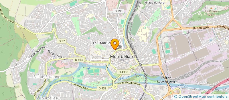 localisation de l'entreprise SCI YAMA à MONTBELIARD