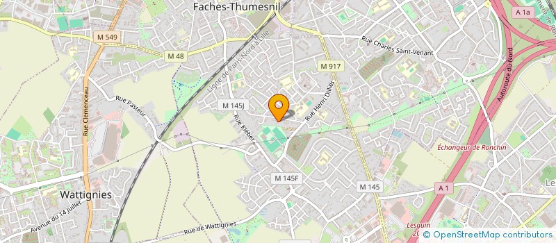 localisation de l'entreprise SCI YAMANOSE  FACHES-THUMESNIL