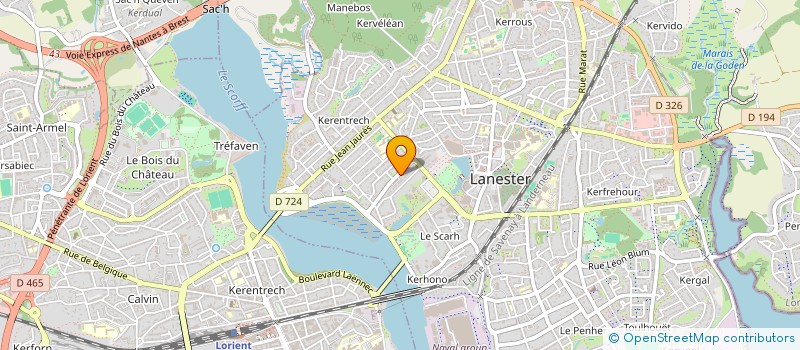 localisation de l'entreprise SCI YAMATH  LANESTER