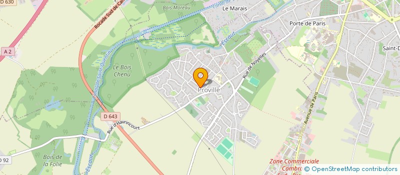 localisation de l'entreprise SCI YAMH  PROVILLE