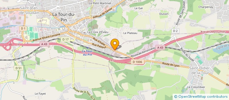 localisation de l'entreprise SCI YAMNI  LA TOUR-DU-PIN