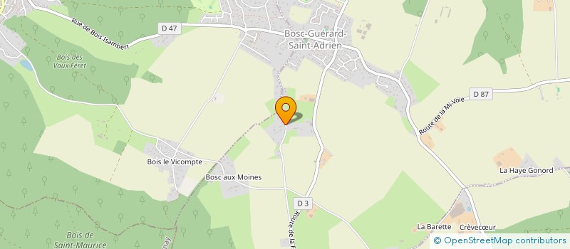 localisation de l'entreprise SCI YAN  BOSC-GUERARD-SAINT-ADRIEN