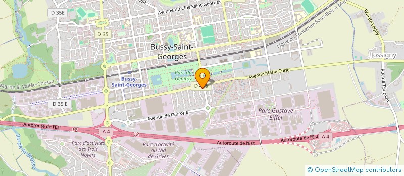 localisation de l'entreprise SCI YAN  BUSSY-SAINT-GEORGES