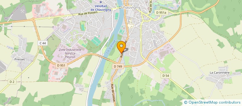 localisation de l'entreprise SCI YANA  CHAUVIGNY