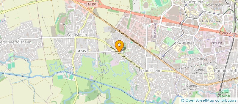 localisation de l'entreprise SCI YANA  ECKBOLSHEIM