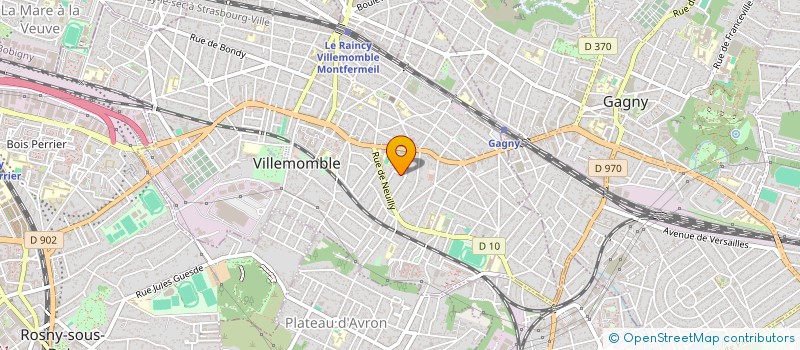 localisation de l'entreprise SCI YANA à VILLEMOMBLE