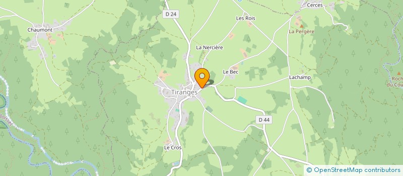 localisation de l'entreprise SCI YANARO  TIRANGES