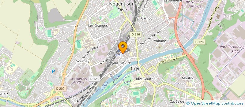 localisation de l'entreprise SCI YANG  CREIL