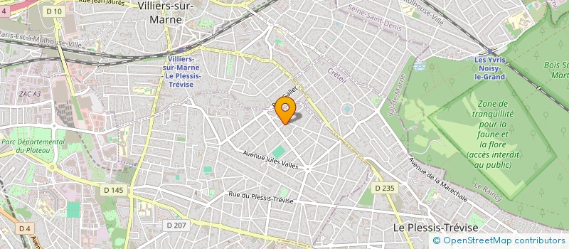 localisation de l'entreprise SCI YANG IMMO  CHAMPIGNY-SUR-MARNE