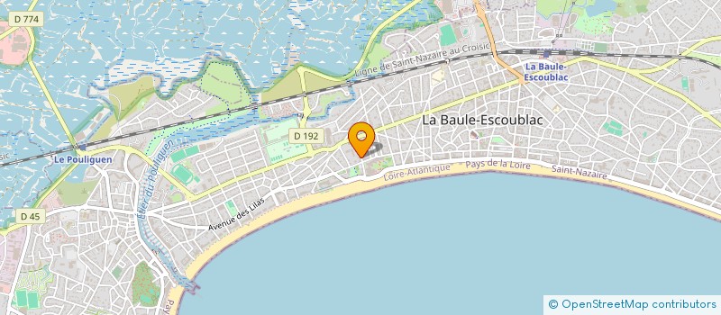 localisation de l'entreprise SCI YANG IPM  LA BAULE-ESCOUBLAC