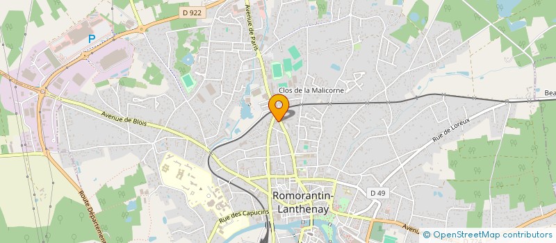 localisation de l'entreprise SCI YANIK  ROMORANTIN-LANTHENAY