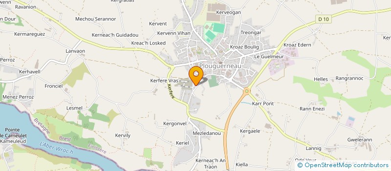 localisation de l'entreprise SCI YANIS&HUGO  PLOUGUERNEAU