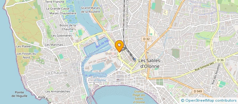 localisation de l'entreprise SCI YANKEE à LES SABLES D'OLONNE