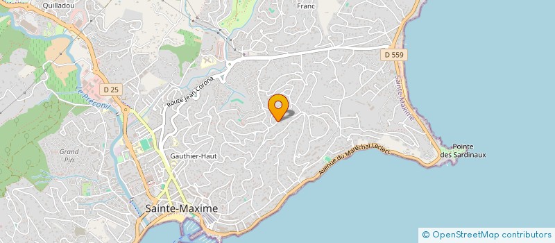 localisation de l'entreprise SCI YANKEE BRAVO à SAINTE-MAXIME