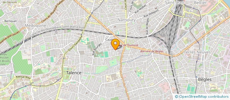 localisation de l'entreprise SCI YANN 1  TALENCE