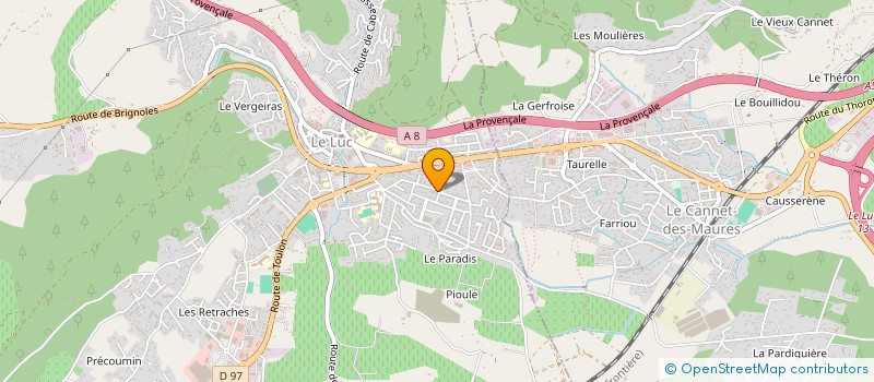 localisation de l'entreprise SCI YANNA  LE LUC