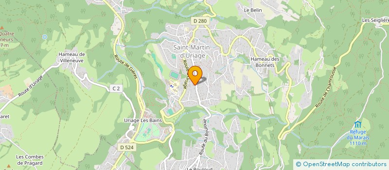 localisation de l'entreprise SCI YANNICK  SAINT-MARTIN-D'URIAGE