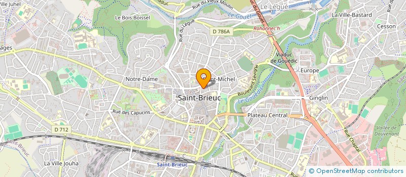 localisation de l'entreprise SCI YANNICK PINCEMIN à SAINT-BRIEUC