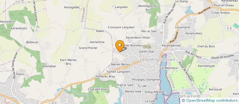 localisation de l'entreprise SCI YANNOU-BARAT  LA FORET-FOUESNANT