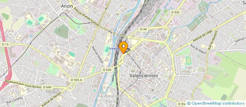localisation de l'entreprise SCI YANSANE-BARRY  VALENCIENNES