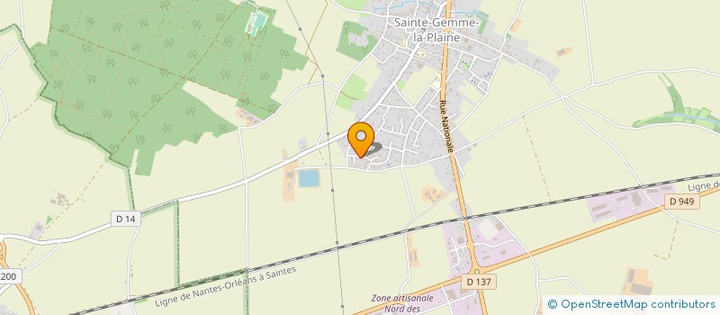 localisation de l'entreprise SCI YAO FRERES  SAINTE-GEMME-LA-PLAINE