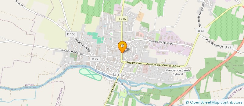 localisation de l'entreprise SCI YARELMATT. à JARNAC