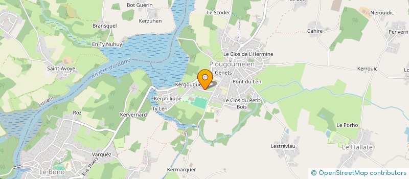 localisation de l'entreprise SCI YASAH  PLOUGOUMELEN