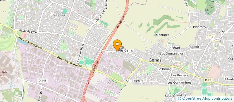 localisation de l'entreprise SCI YASAL  GENAS