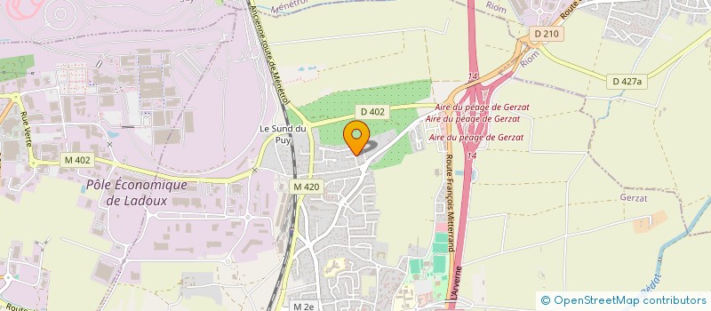 localisation de l'entreprise SCI YASAR IMMOBILIER  GERZAT