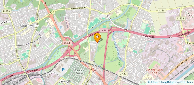 localisation de l'entreprise SCI YASMINA  ILLZACH