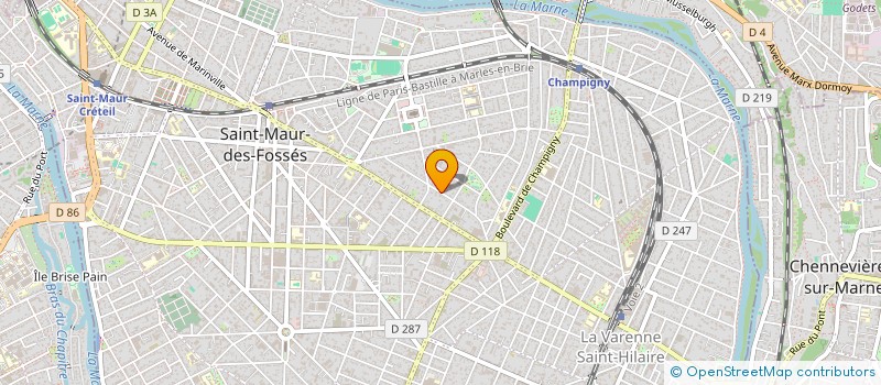 localisation de l'entreprise SCI YASMINE à SAINT-MAUR-DES-FOSSES