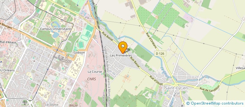 localisation de l'entreprise SCI YASMINE à SAINT-CYR-EN-VAL