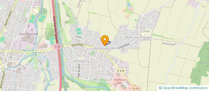 localisation de l'entreprise SCI YASMINE  HORBOURG-WIHR