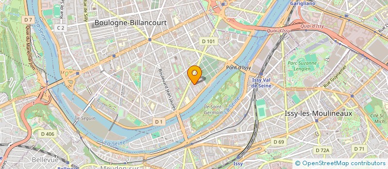 localisation de l'entreprise SCI YASMINE à BOULOGNE-BILLANCOURT