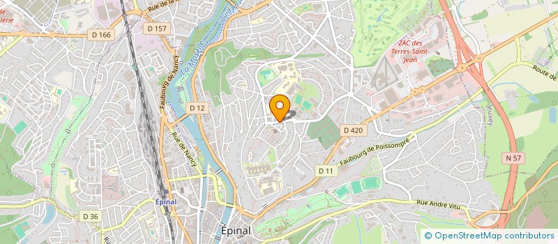 localisation de l'entreprise SCI YASMINE ET INES à EPINAL