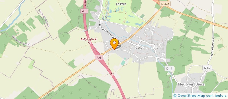 localisation de l'entreprise SCI YASMO  CELY