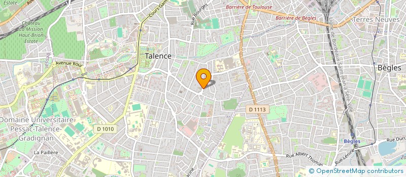 localisation de l'entreprise SCI YASTENIC  TALENCE