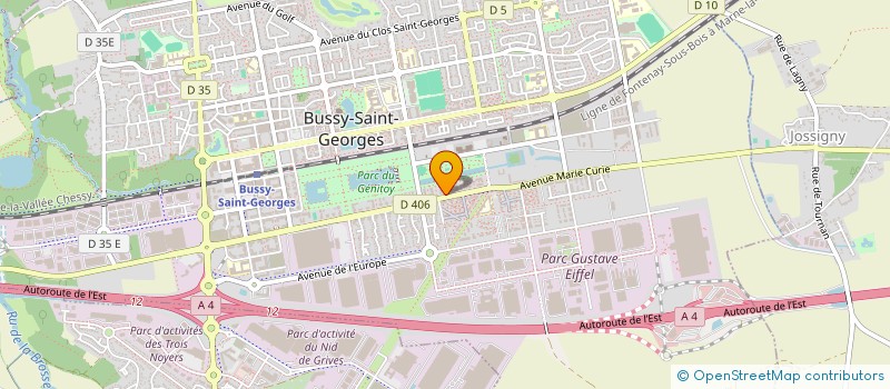 localisation de l'entreprise SCI YATEL IMMO  BUSSY-SAINT-GEORGES