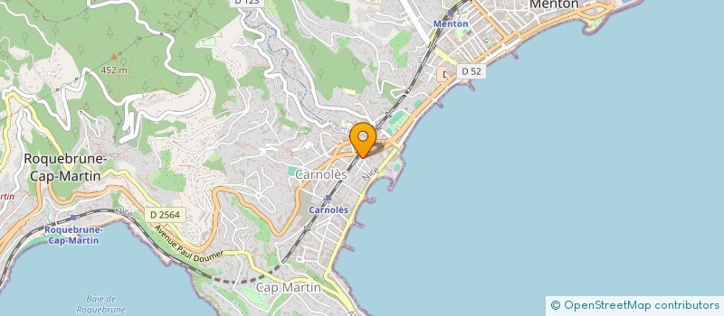 localisation de l'entreprise SCI YATI à ROQUEBRUNE-CAP-MARTIN