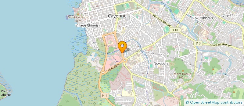 localisation de l'entreprise SCI YAU  CAYENNE